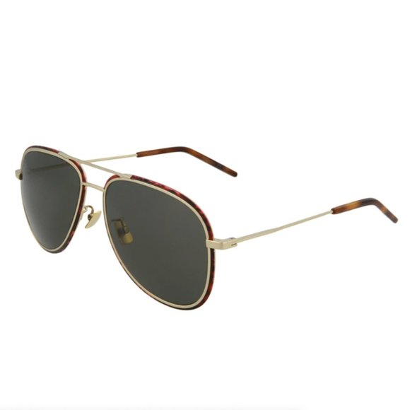 Saint Laurent Unisex Gold Havana Sunglasses! - Picture 1 of 3